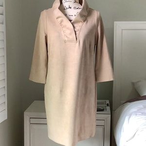NWT Gretchen Scott camel colored faux suede dress